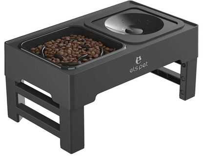 Pet's Adjustable Food & Water Bowl