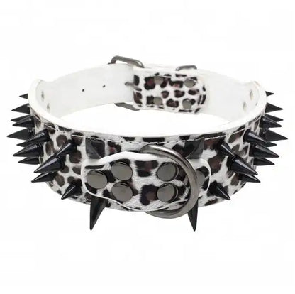 Pet's Spiked Studded Leather Collars - MeeowShop