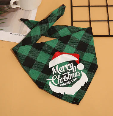 Pet's Christmas Plaid Bandanas - MeeowShop