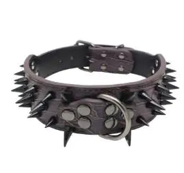 Pet's Spiked Studded Leather Collars - MeeowShop