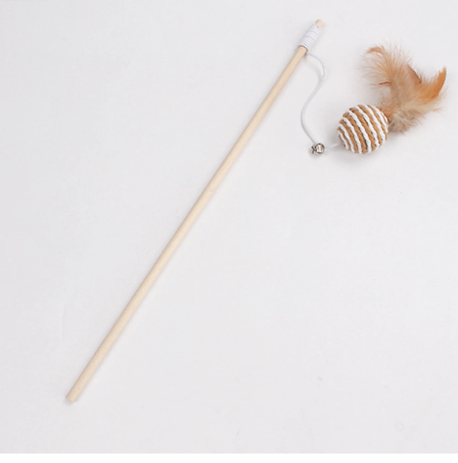 Cat's Feather Toy Mouse Stick With Bell - MeeowShop