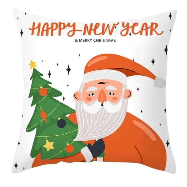 Cartoon Christmas Pillow Cover