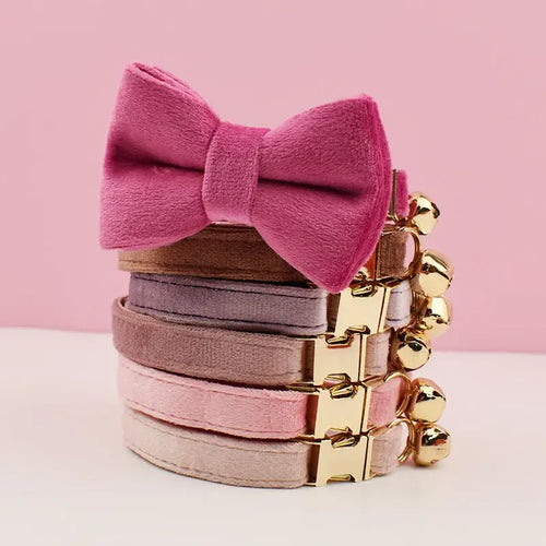 Cat's Luxury Velvet Bowtie Collars - MeeowShop