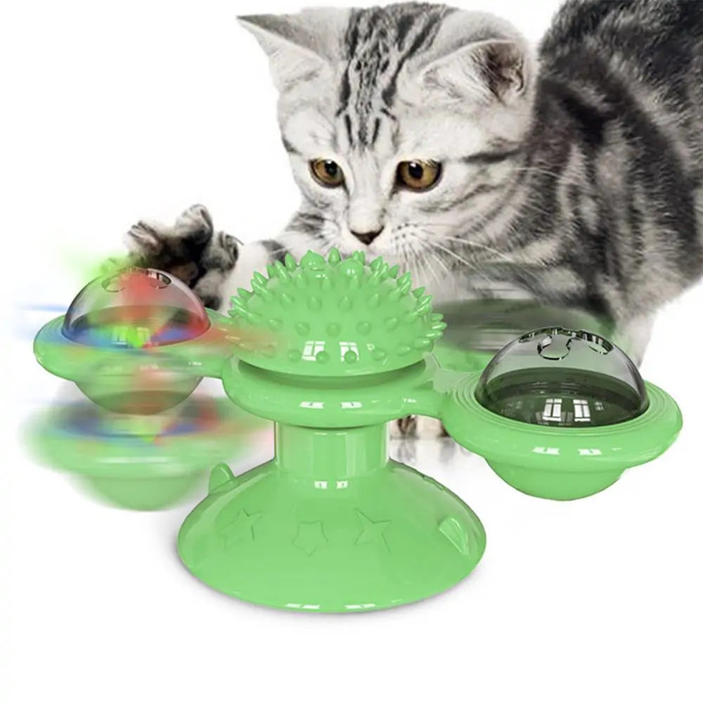 Pet's Interactive Turntable Windmill Ball Toy - MeeowShop