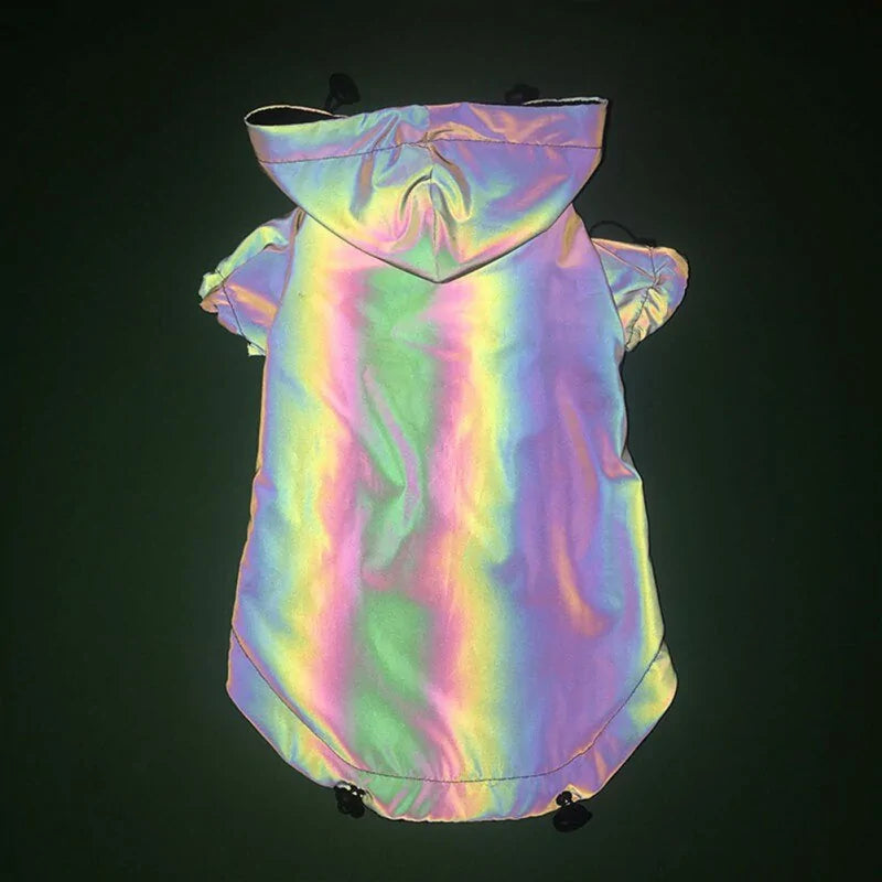 Dog's Flashy Rainbow Hoodie - MeeowShop