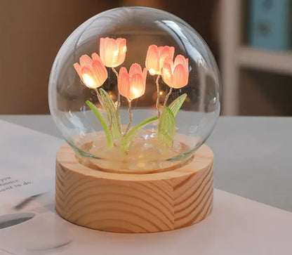 LED Tulip Flower Night Light – DIY & Normal Variants