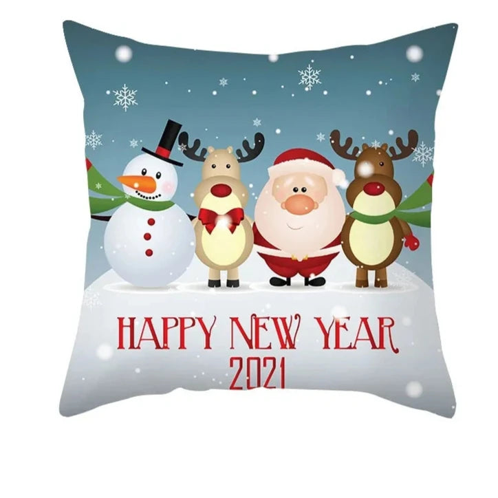 Cartoon Christmas Pillow Cover