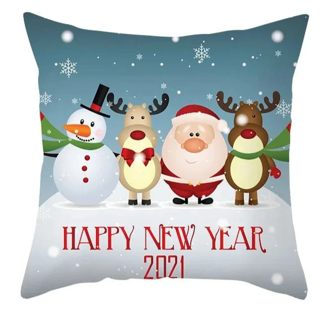 Cartoon Christmas Pillow Cover