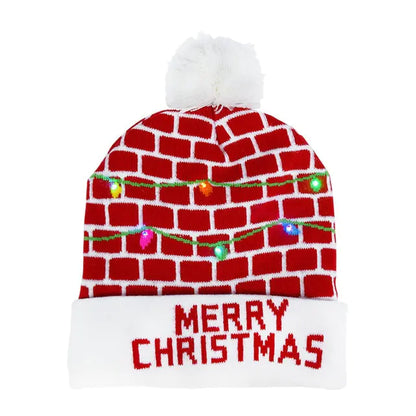 LED Lit Christmas Hat