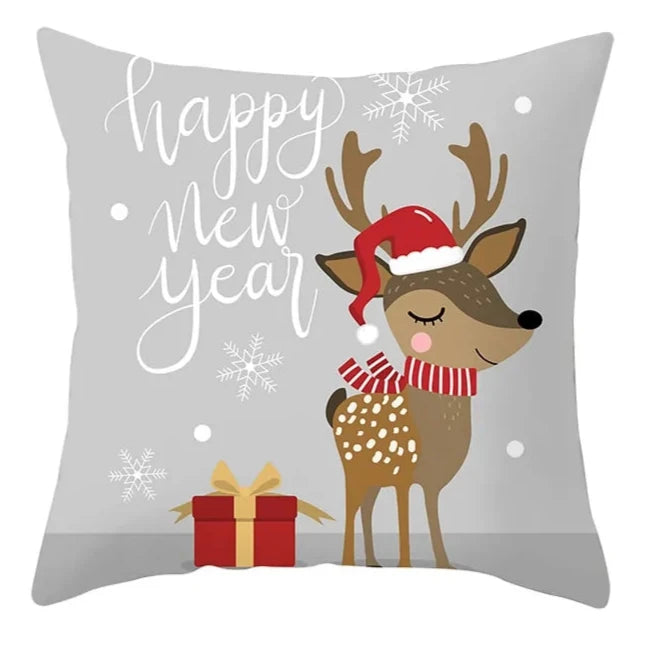 Cartoon Christmas Pillow Cover