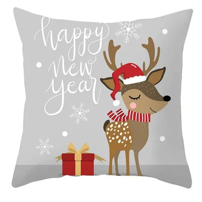 Cartoon Christmas Pillow Cover