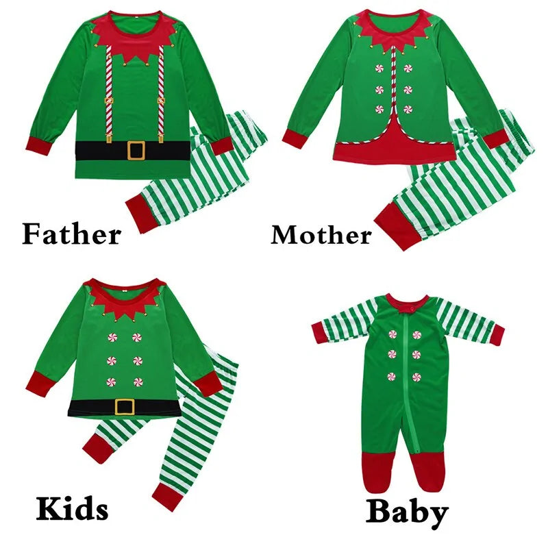 Christmas Elf Family Pajama Set