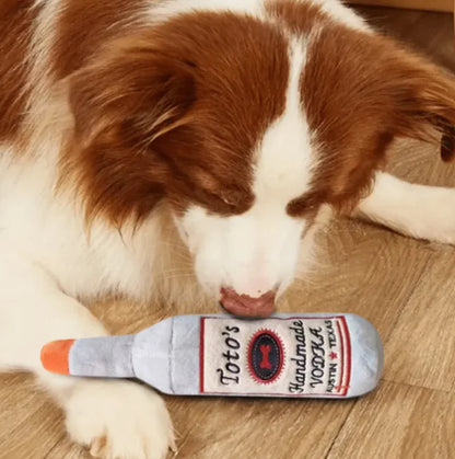 Pet's "Vodka" Bottle Plush Toy