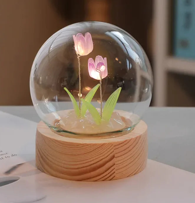 LED Tulip Flower Night Light – DIY & Normal Variants