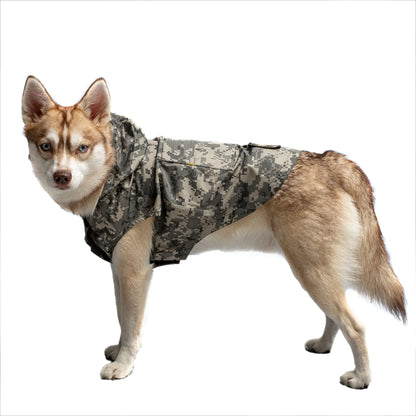 Dog's Camo Raincoat Packable - MeeowShop