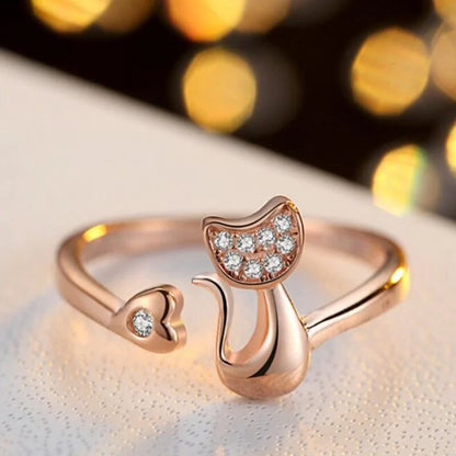 Cat Charm Ring