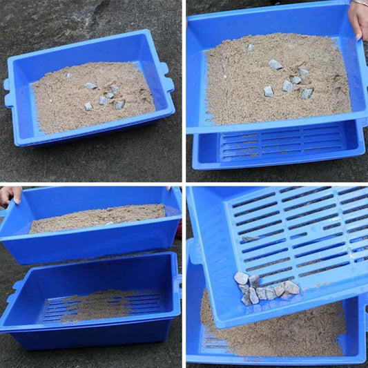 Plastic 3-Part Cat Litter