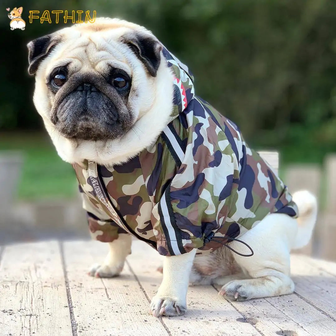 Dog's Camouflage Windbreaker - MeeowShop