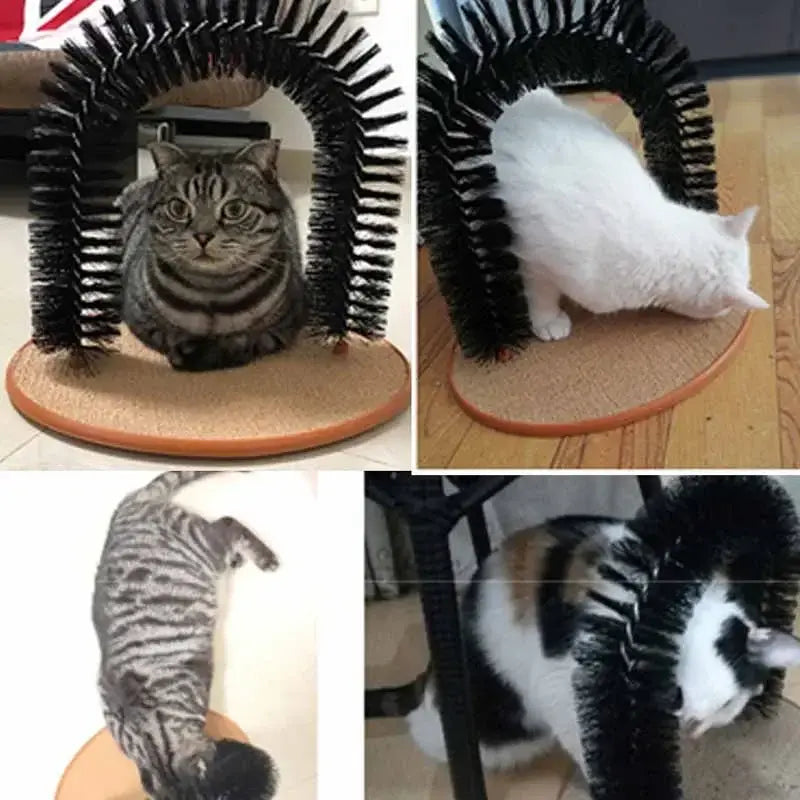 Cat's Self-Grooming and Scratching Pad Arch - MeeowShop