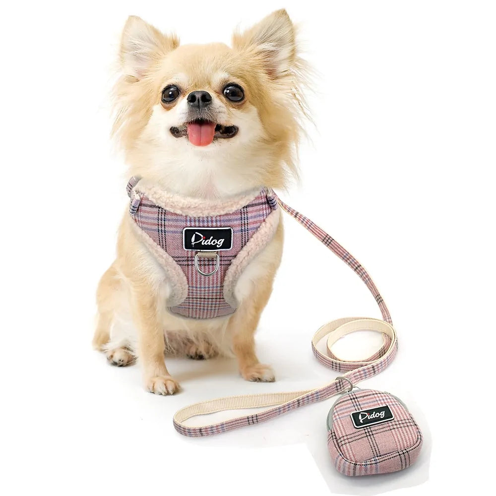 Dog's Adjustable Soft Harness With Purse - MeeowShop