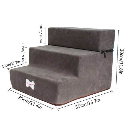 Pet's Foldable Anti-Slip Bed Stairs - MeeowShop