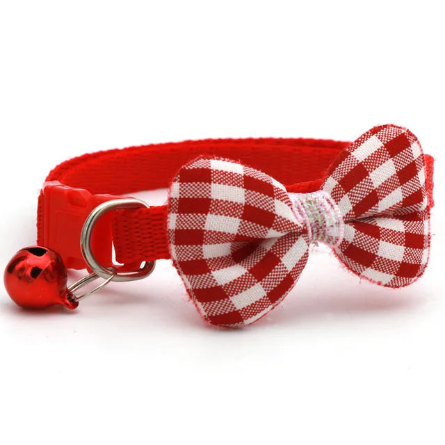 Pet's Plaid Print Bow Tie Collars - MeeowShop