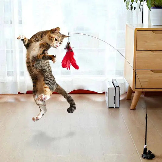 Cat's Suction Cup Wand Toy - MeeowShop