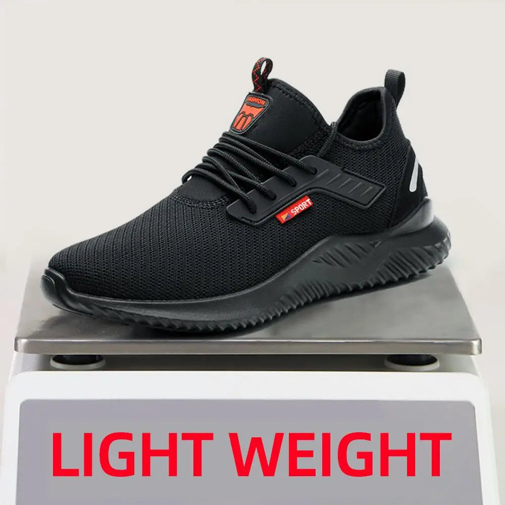 Work Sneakers Steel Toe Shoes Men Safety Shoes Puncture-Proof Work Shoes Boots Fashion Indestructible Footwear Security