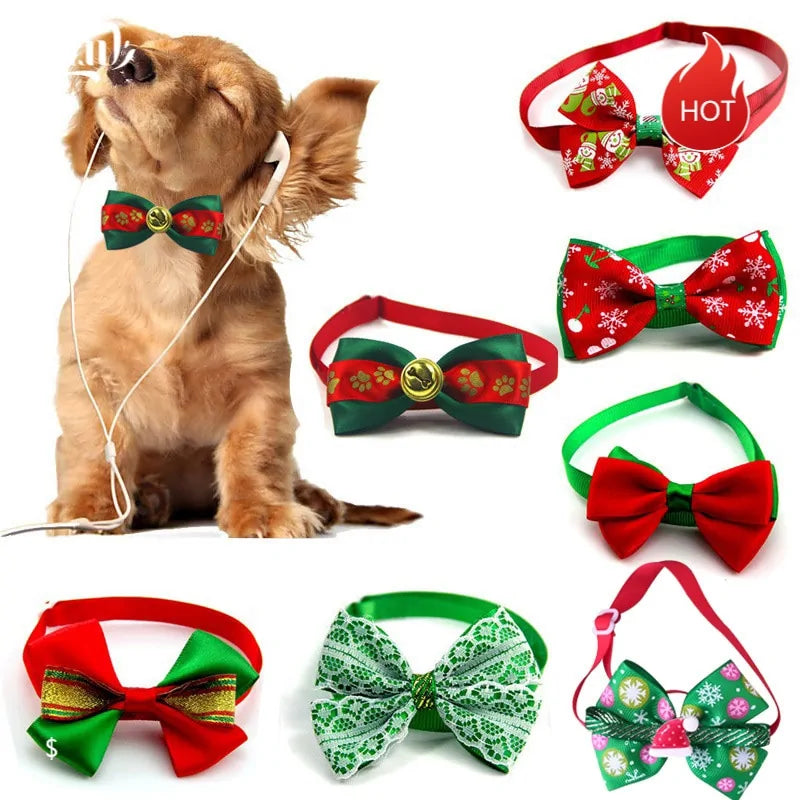 Pet's Festive Bowtie Collars - MeeowShop