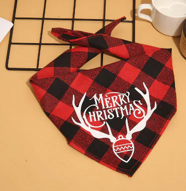 Pet's Christmas Plaid Bandanas - MeeowShop