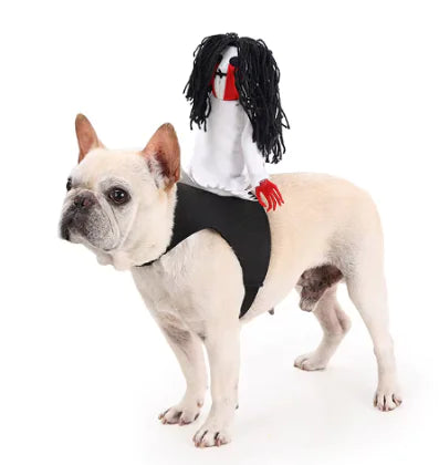 Dog's Scary Doll Halloween Costume