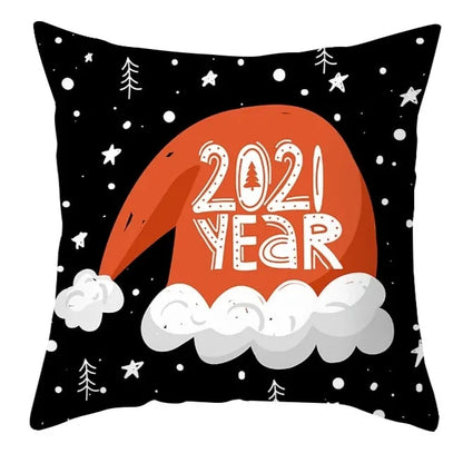 Cartoon Christmas Pillow Cover