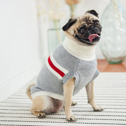 Pet's Trekking Turtleneck Sweater - Grey Mix