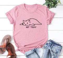 Not Today Lazy Cat Shirt