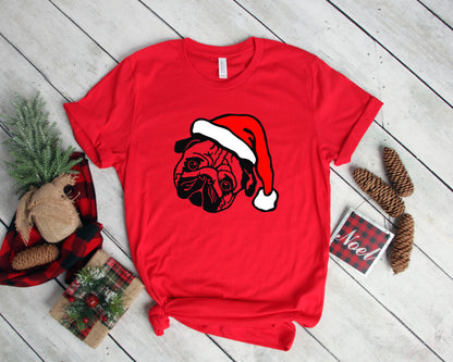 Christmas Santa Pug Shirt (S - XXXL)