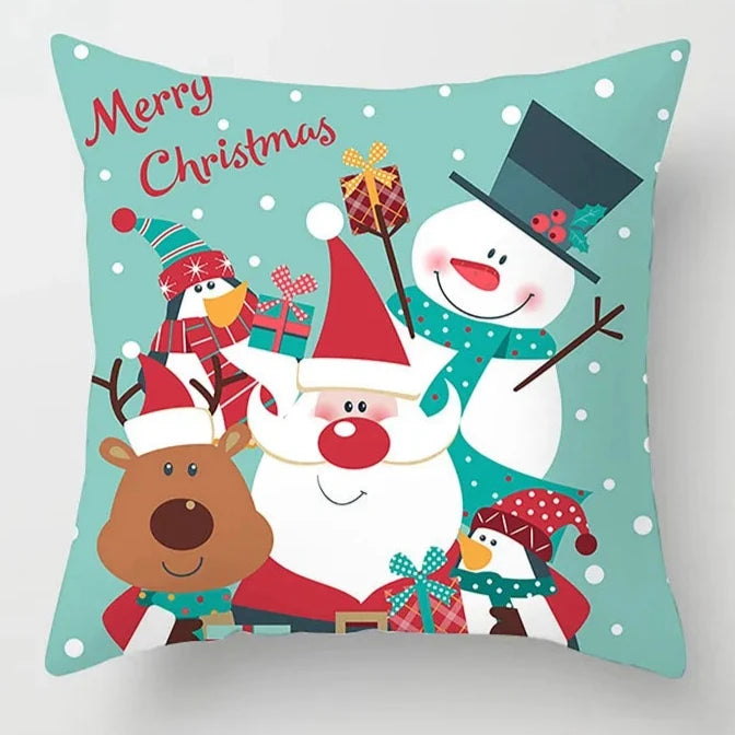 Cartoon Christmas Pillow Cover