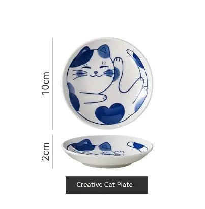 Ceramic Cat Pattern Dish