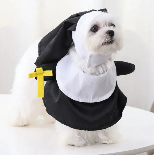 Pet's Holy Nun Cosplay Halloween Costume