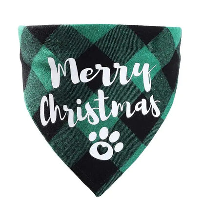 Pet's Christmas Plaid Bandanas - MeeowShop