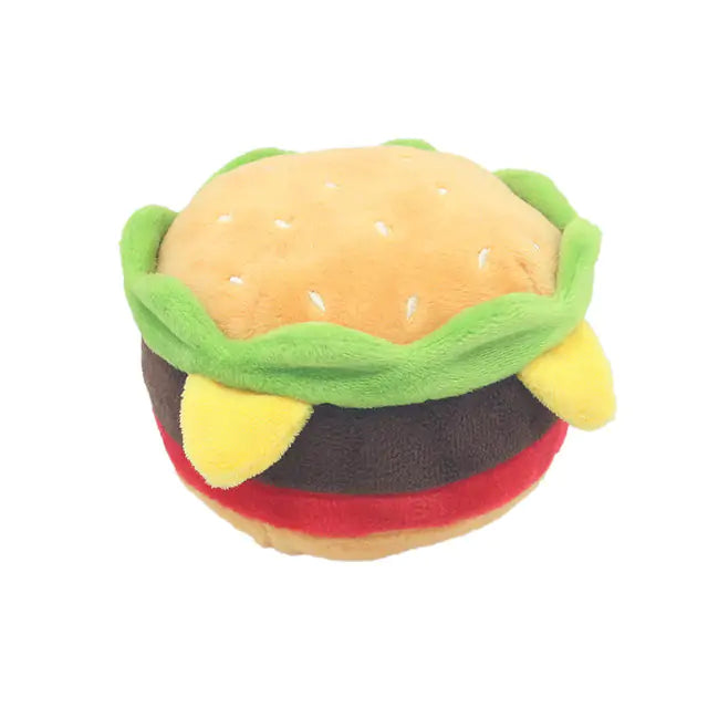 Dog's Hamburger Menu Plush Toys