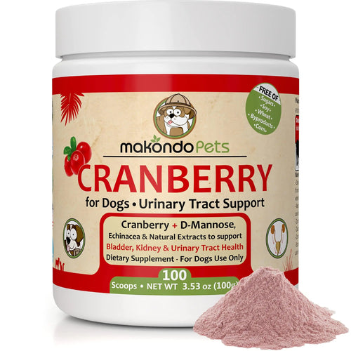 Dog's Cranberry Supplement Natural Dog UTI Treatment & Kidney Support 100 pcs