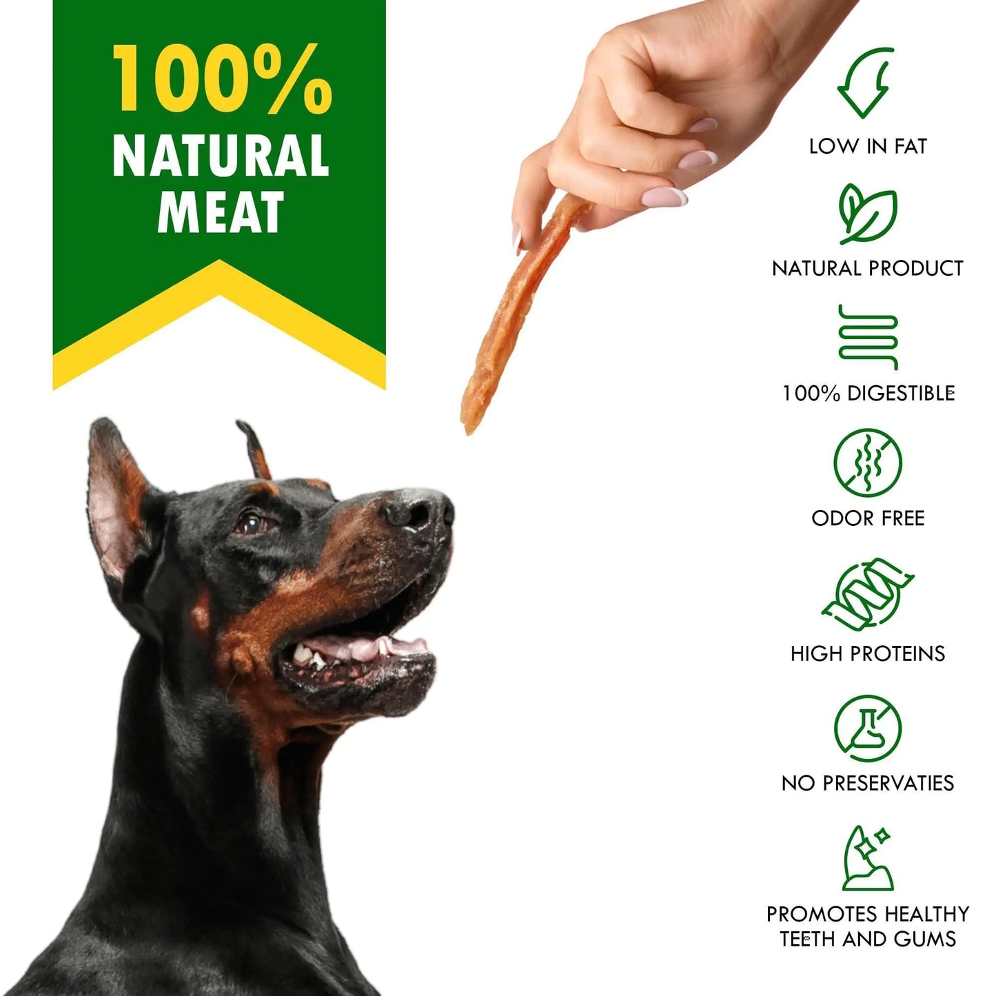 Chicken Strips Dog Treats Meat Sticks Grain Free Chews 10.6 Oz