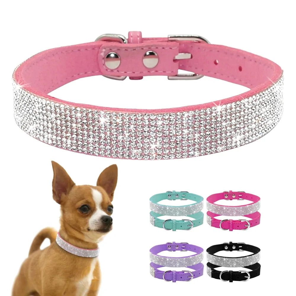 Pet's Adjustable Diamond Bowknot Collar - MeeowShop