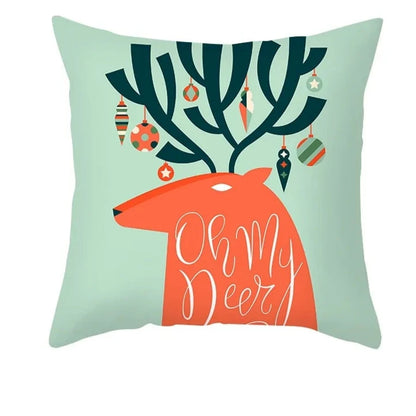 Cartoon Christmas Pillow Cover