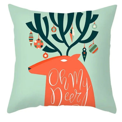 Cartoon Christmas Pillow Cover