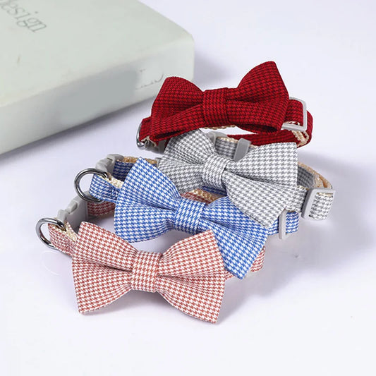 Pet's Plaid Print Bow Tie Collars - MeeowShop