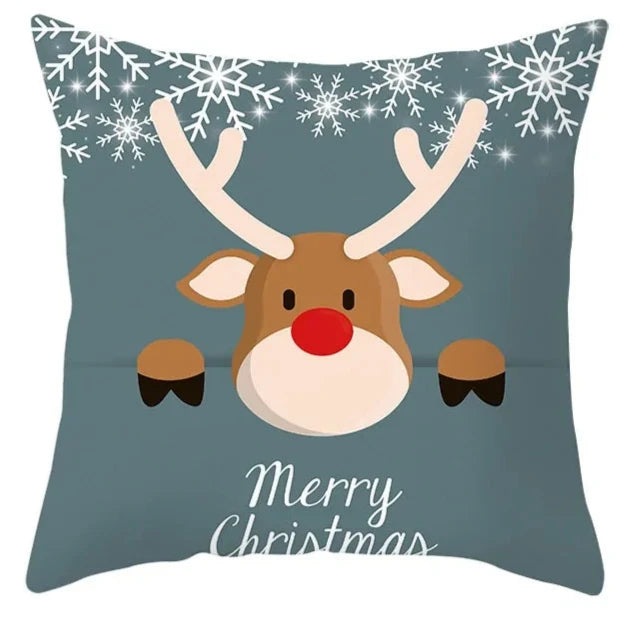 Cartoon Christmas Pillow Cover