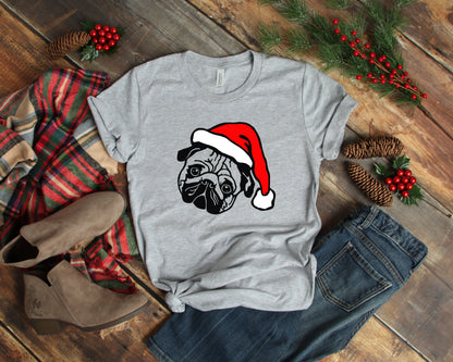 Christmas Santa Pug Shirt (S - XXXL)