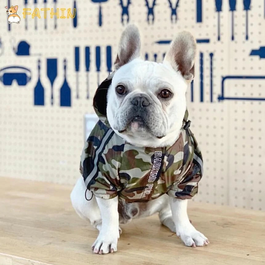 Dog's Camouflage Windbreaker - MeeowShop