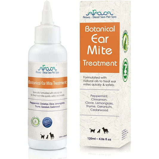 Natural Ear Mite Treatment for Adult Dogs & Cats Ear Mites Infection Cleaner